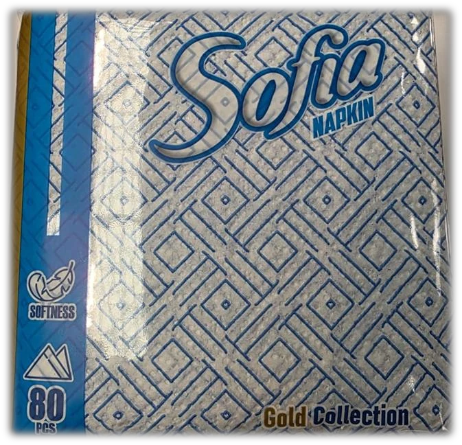SOFIA Premium Collection նախշավոր անձեռոցիկներ · 80 հատ․ փաթեթավորում