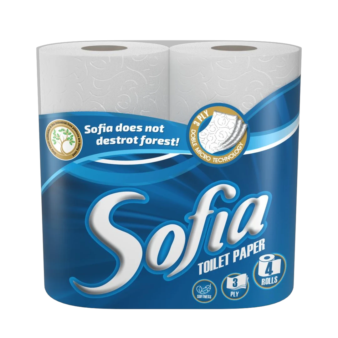 SOFIA Premium զուգարանի թուղթ · 4 գլանափաթեթ․ փաթեթավորում